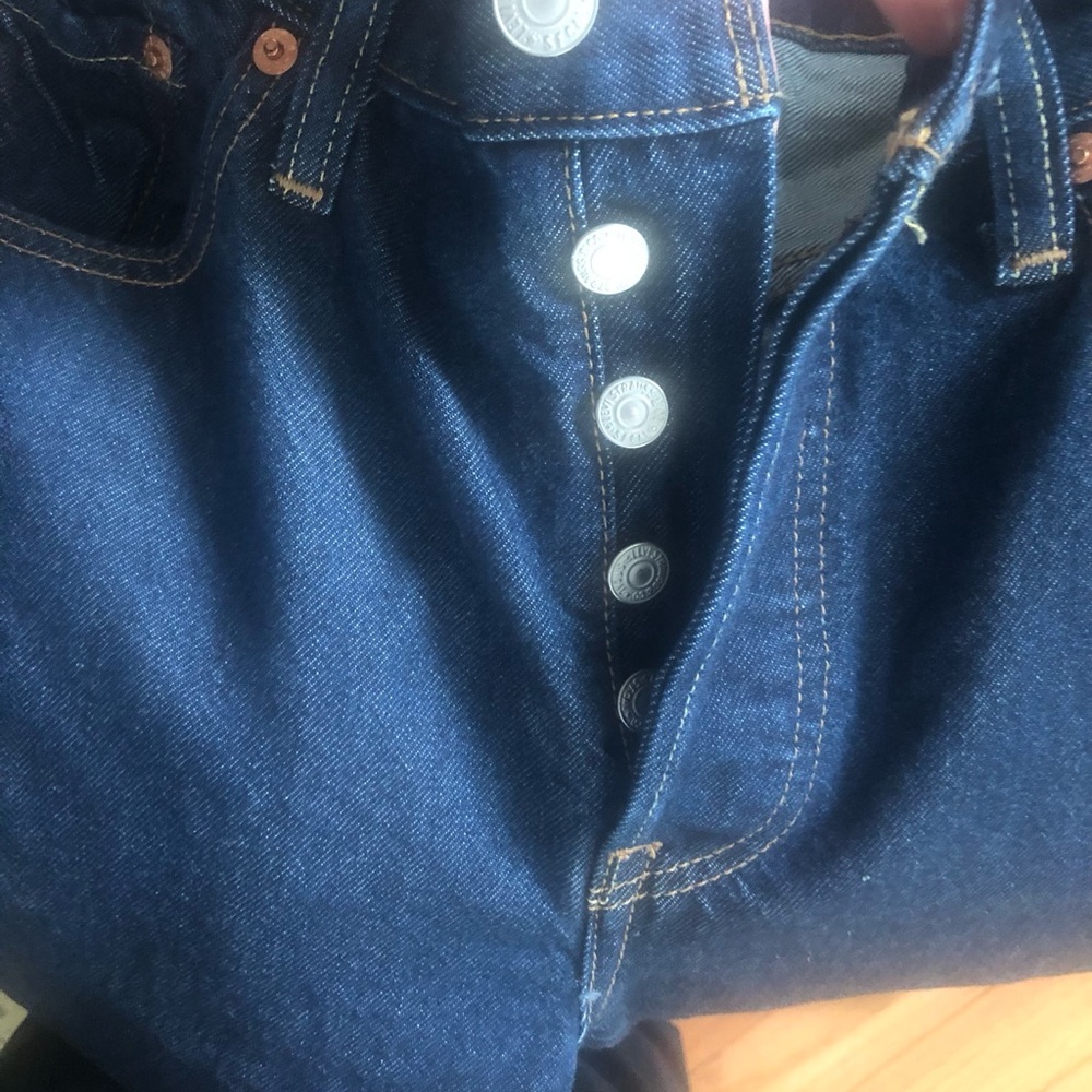 NWT Levi's 501 Original High Rise Button Up Women's Straight Leg Jeans - Picture 7 of 12